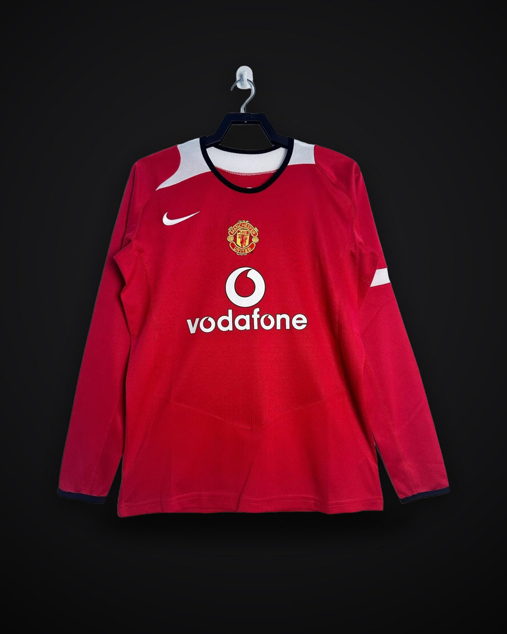 2005-2006 Retro Long Sleeve Manchester United Home