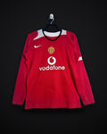 2005-2006 Retro Long Sleeve Manchester United Home