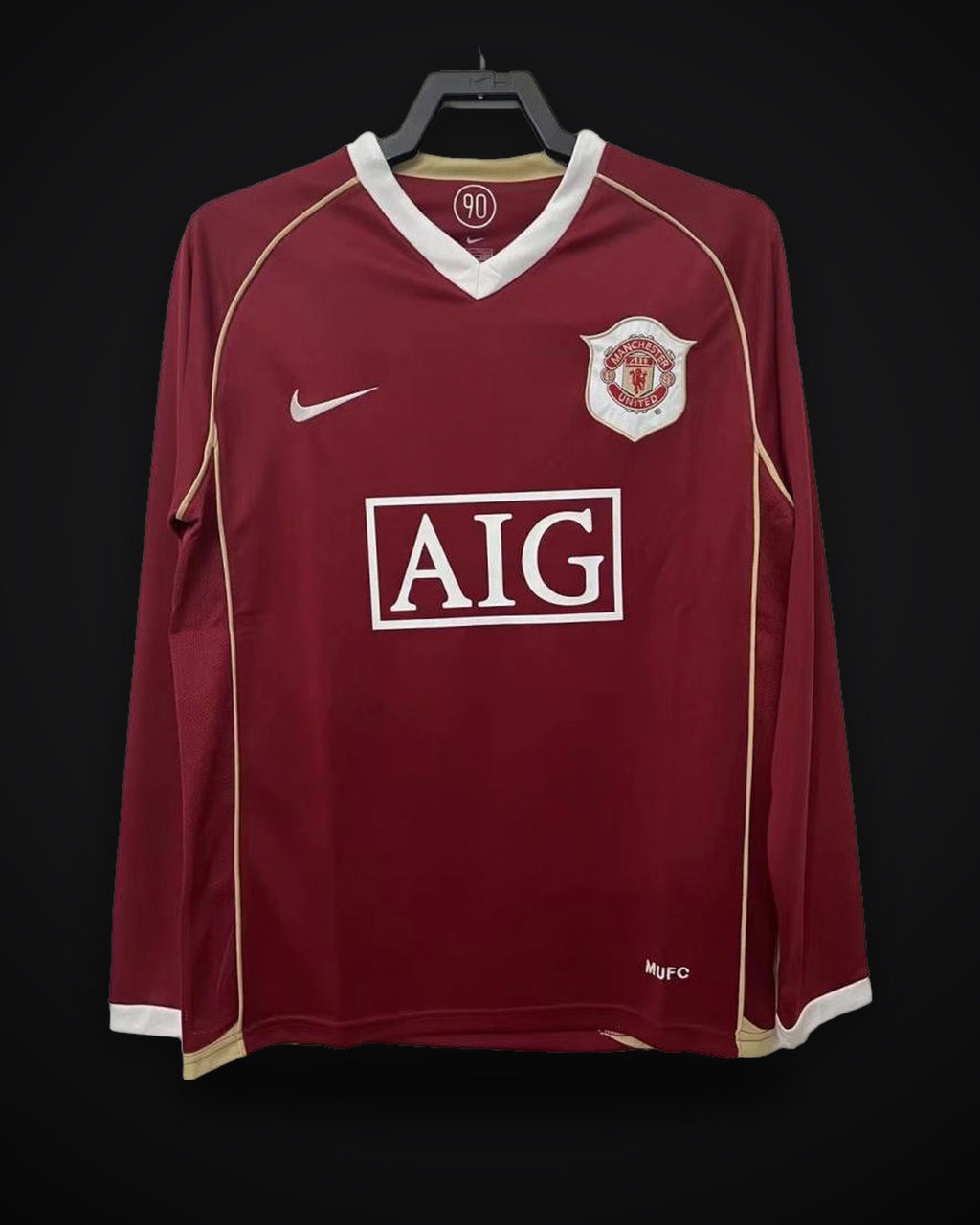 2006/2007 Retro Long Sleeve Manchester United Home
