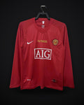 2007-2008 Retro Long Sleeve Manchester United Home