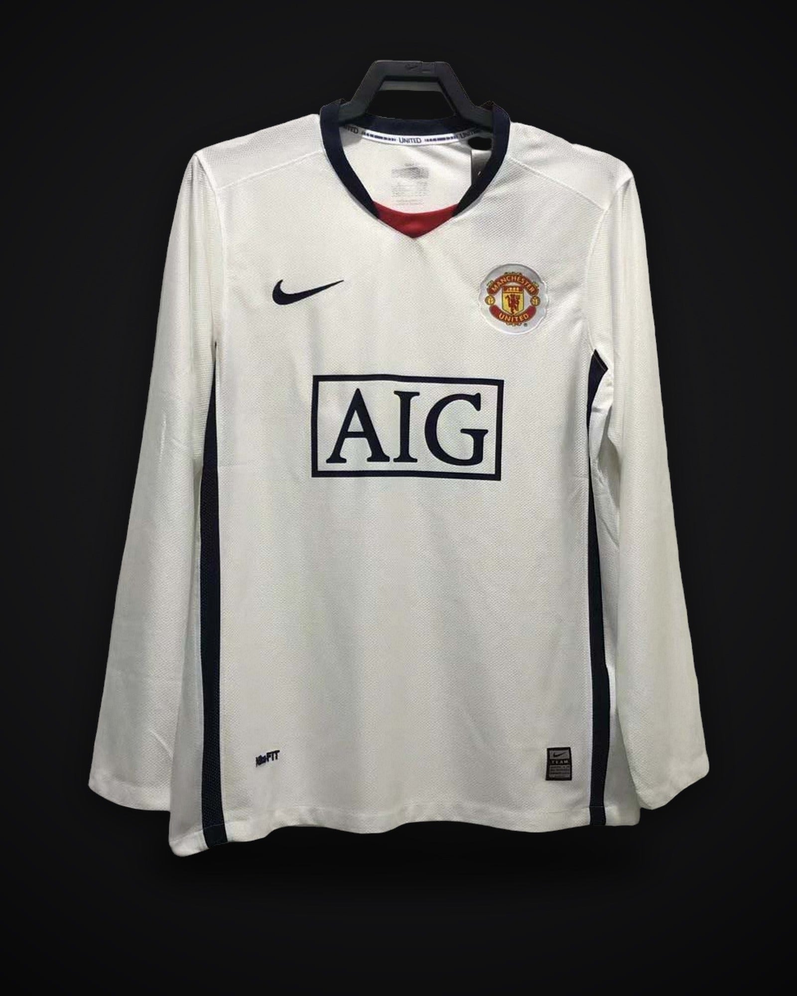 2008-2009 Retro Long Sleeve Manchester United Home