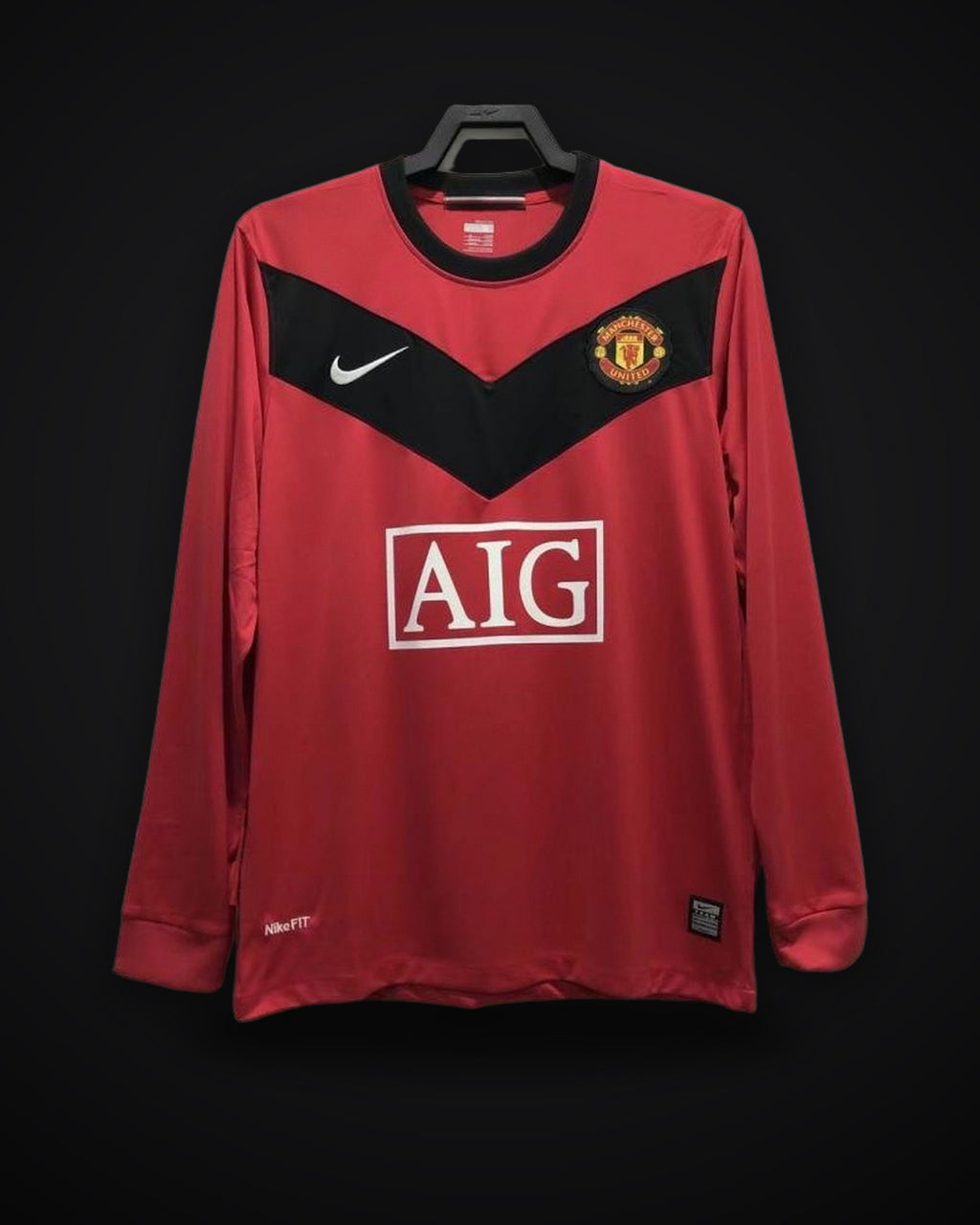 2009/2010 Retro Long Sleeve Manchester United Home