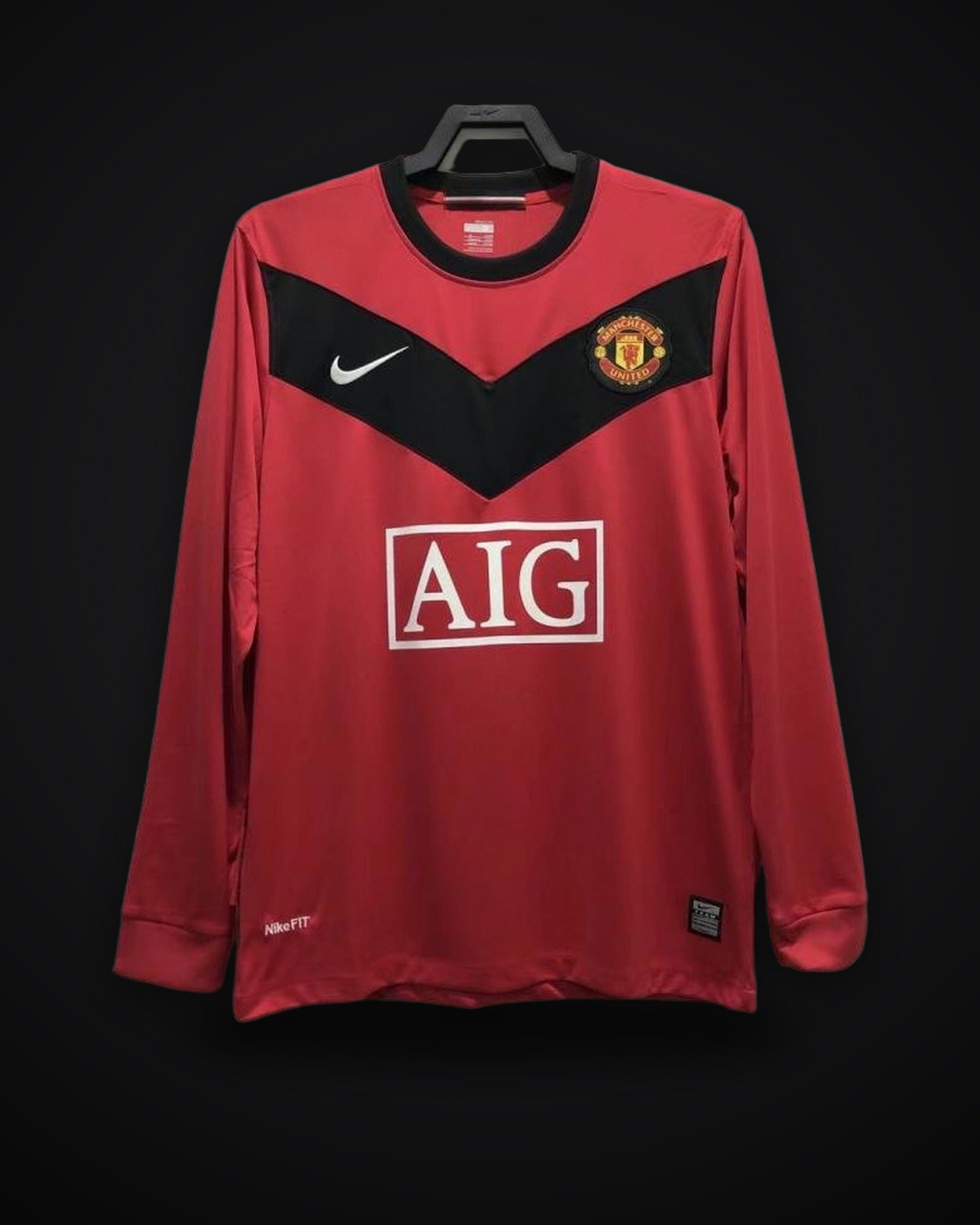 2009/2010 Retro Long Sleeve Manchester United Home