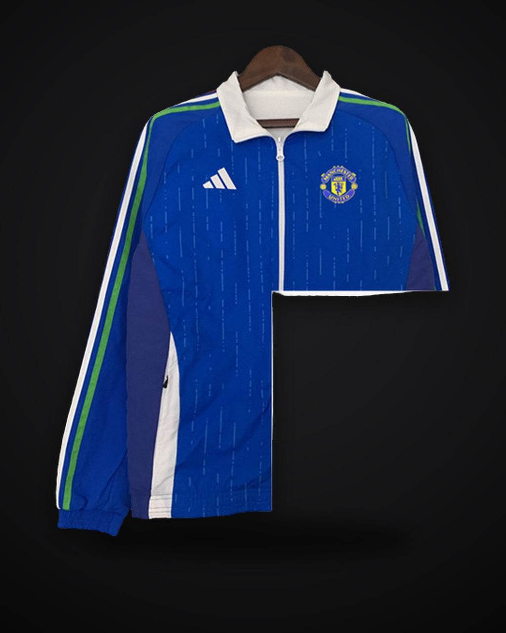 2024/2025 Manchester United Reversible Windbreaker Blue-White