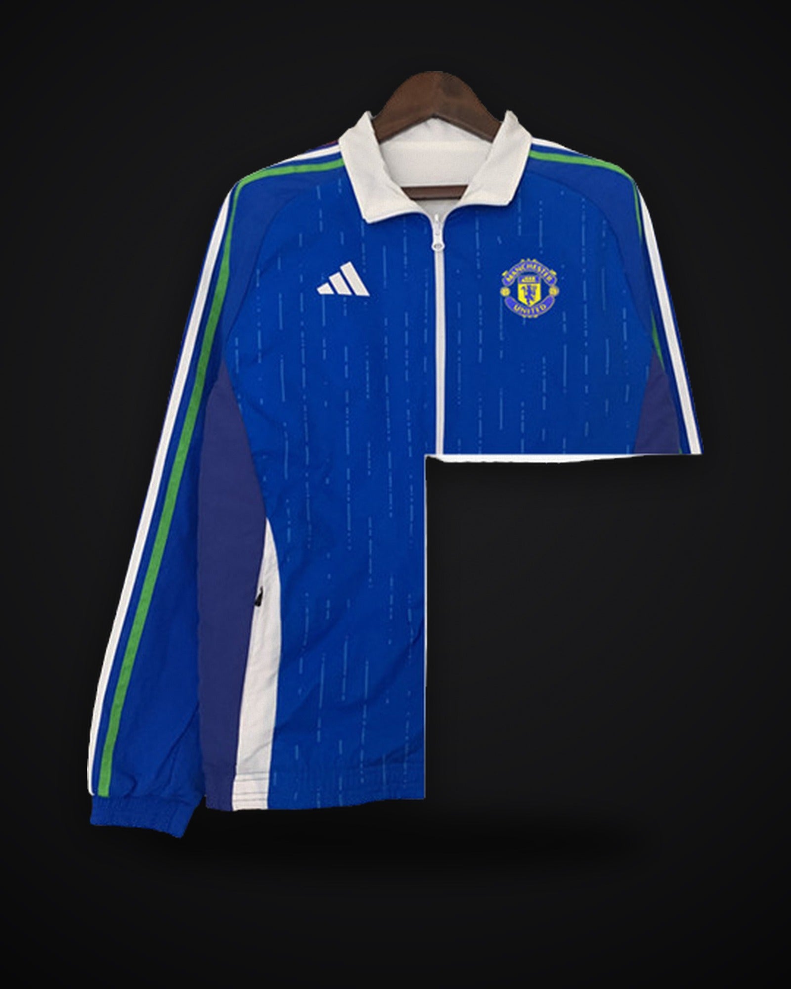 2024/2025 Manchester United Reversible Windbreaker Blue-White