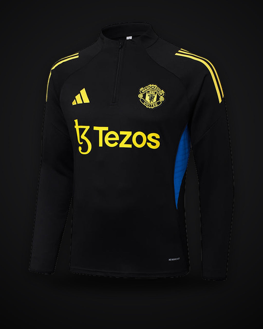 2025/2026 Manchester United Half-Pull Training Suit Black