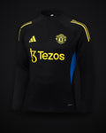 2025/2026 Manchester United Half-Pull Training Suit Black