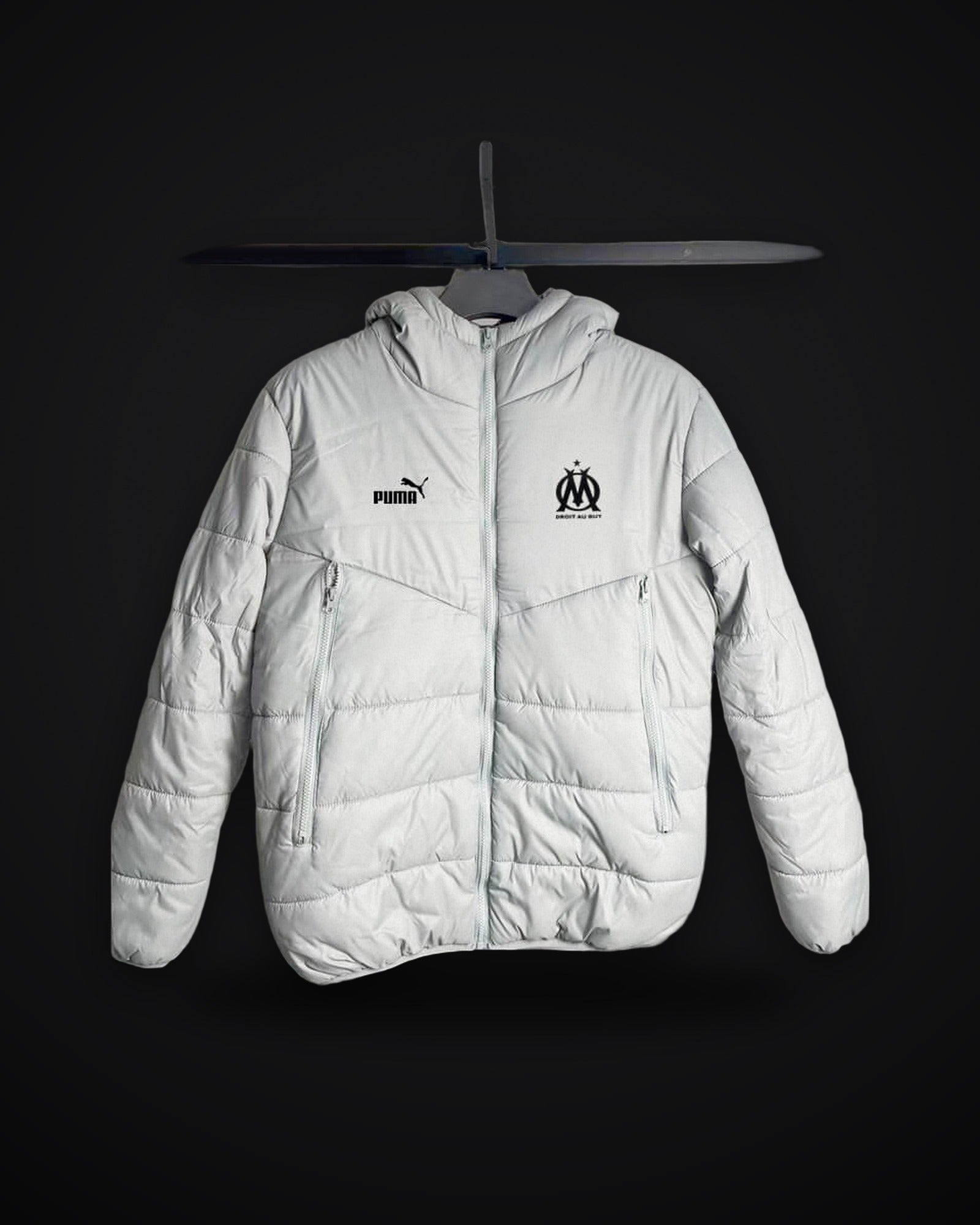 2024/2025 Olympique de Marseille Light Gray Soccer Cotton jacket
