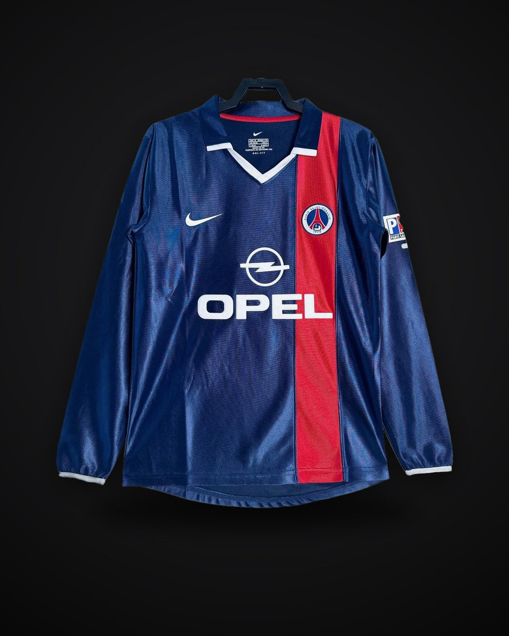 2001/2002 Retro Long Sleeve Psg Paris Saint-Germain Home