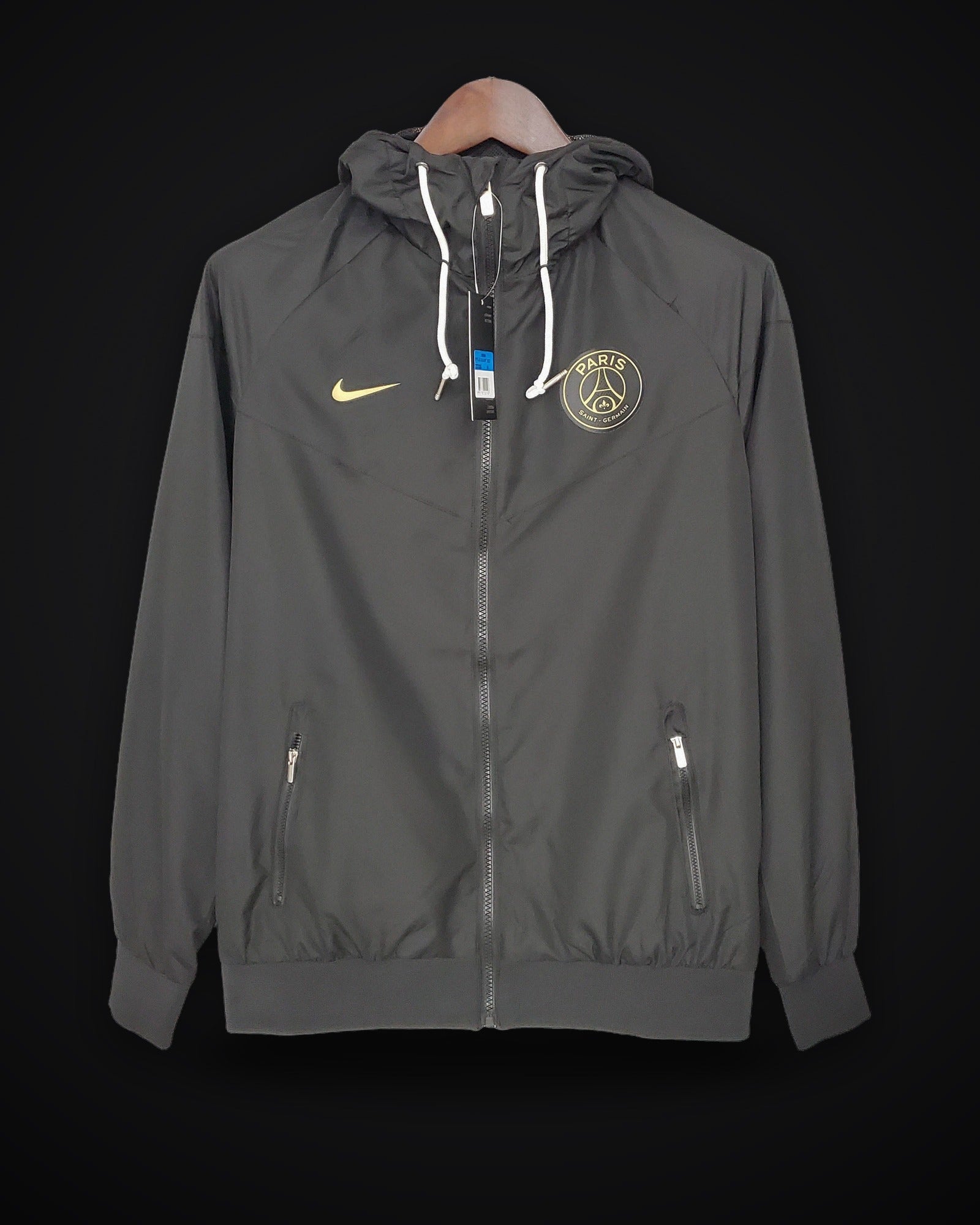 2021/2022 Psg Paris Saint-Germain Windbreaker Black