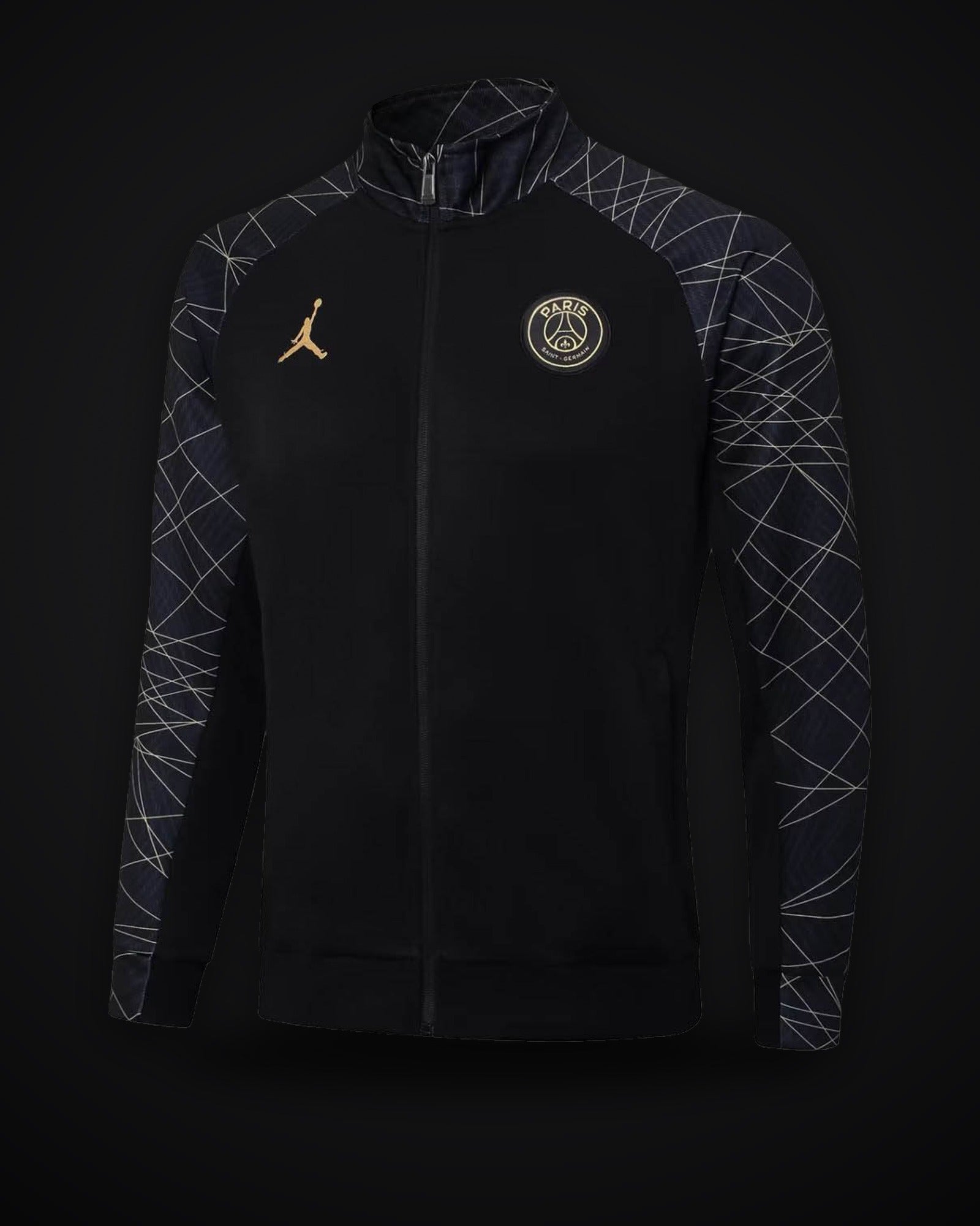 2023/2024 Psg Paris Saint-Germain Long Zipped Jacket Black Set