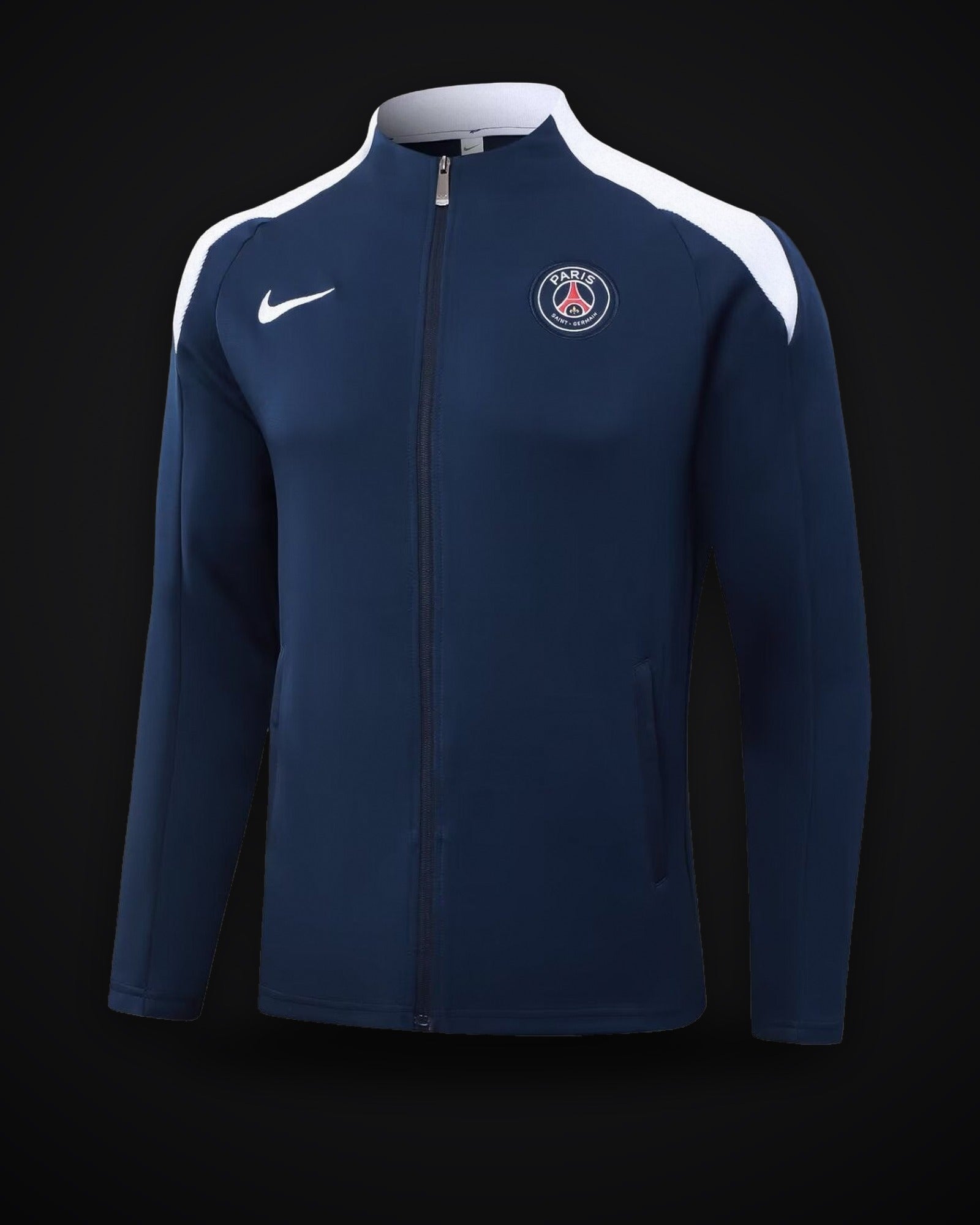 2024/2025 Psg Paris Saint-Germain Long Zipped Jacket Royal Blue