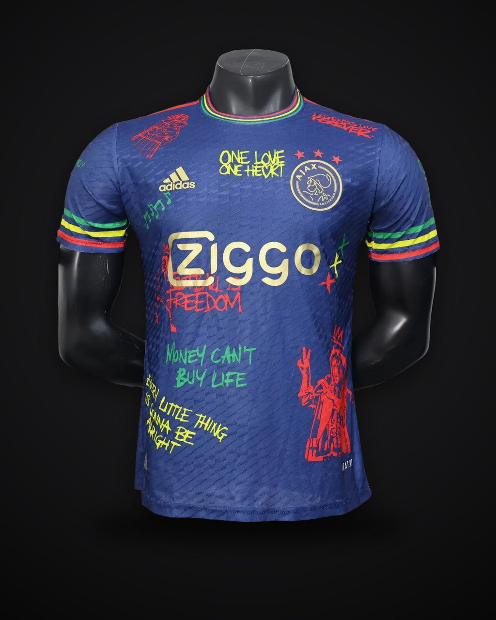 2025/2026 Player Version Ajax Doodle Plate Royal Blue