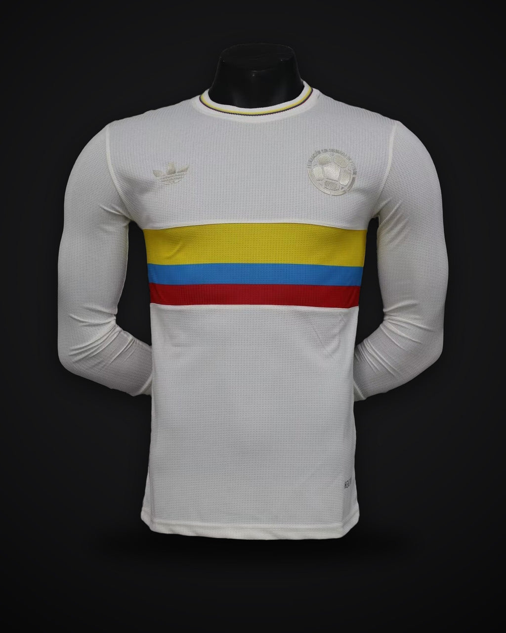 2024 Long Sleeve Player Version Colombia 100th White