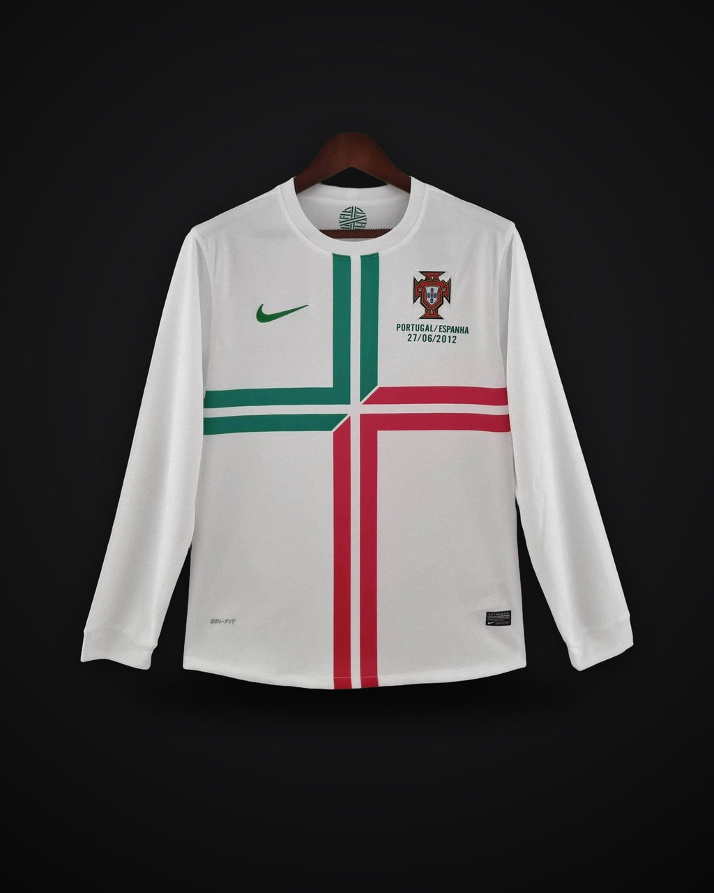 2012 Retro Long Sleeve Portugal Away