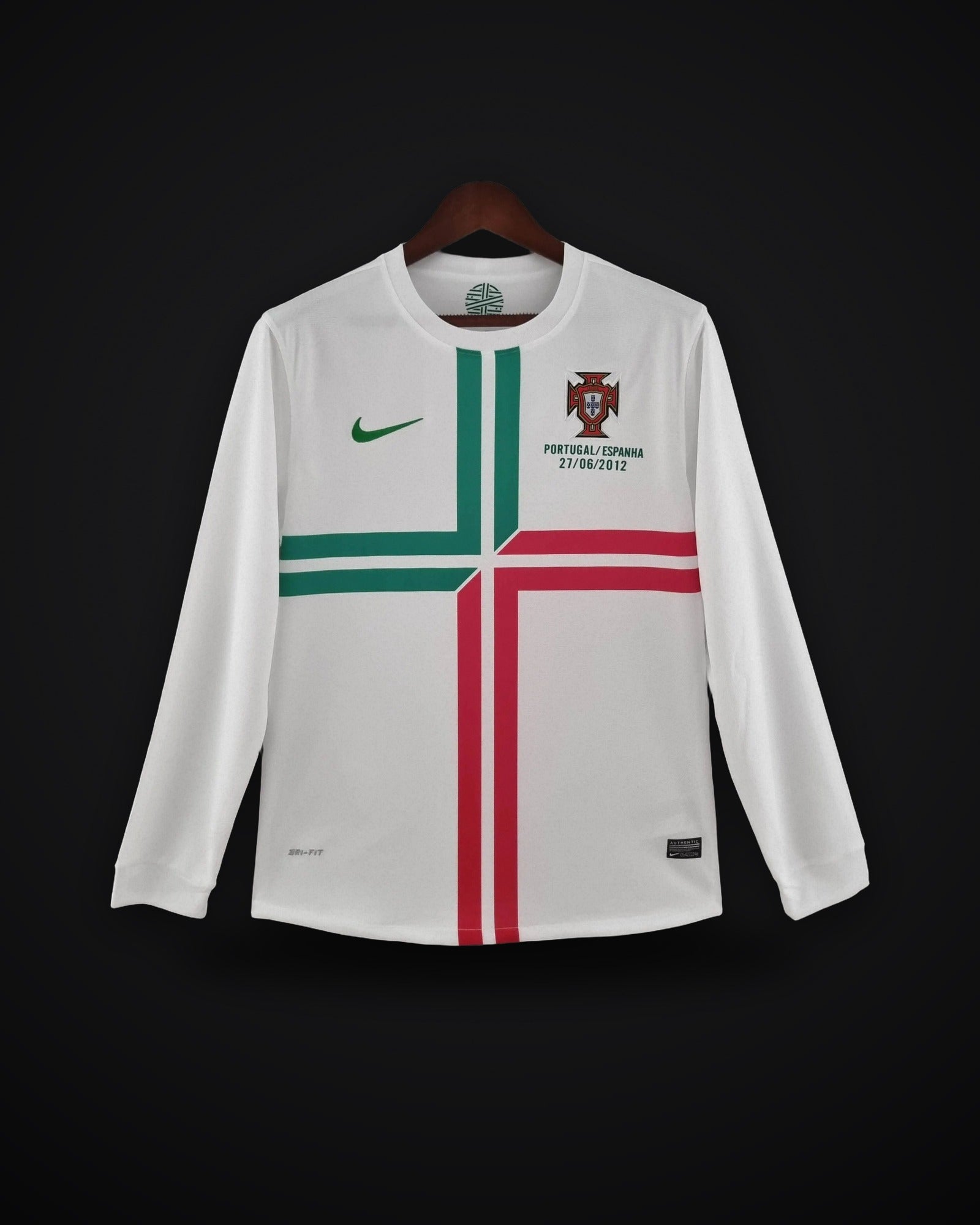 2012 Retro Long Sleeve Portugal Away