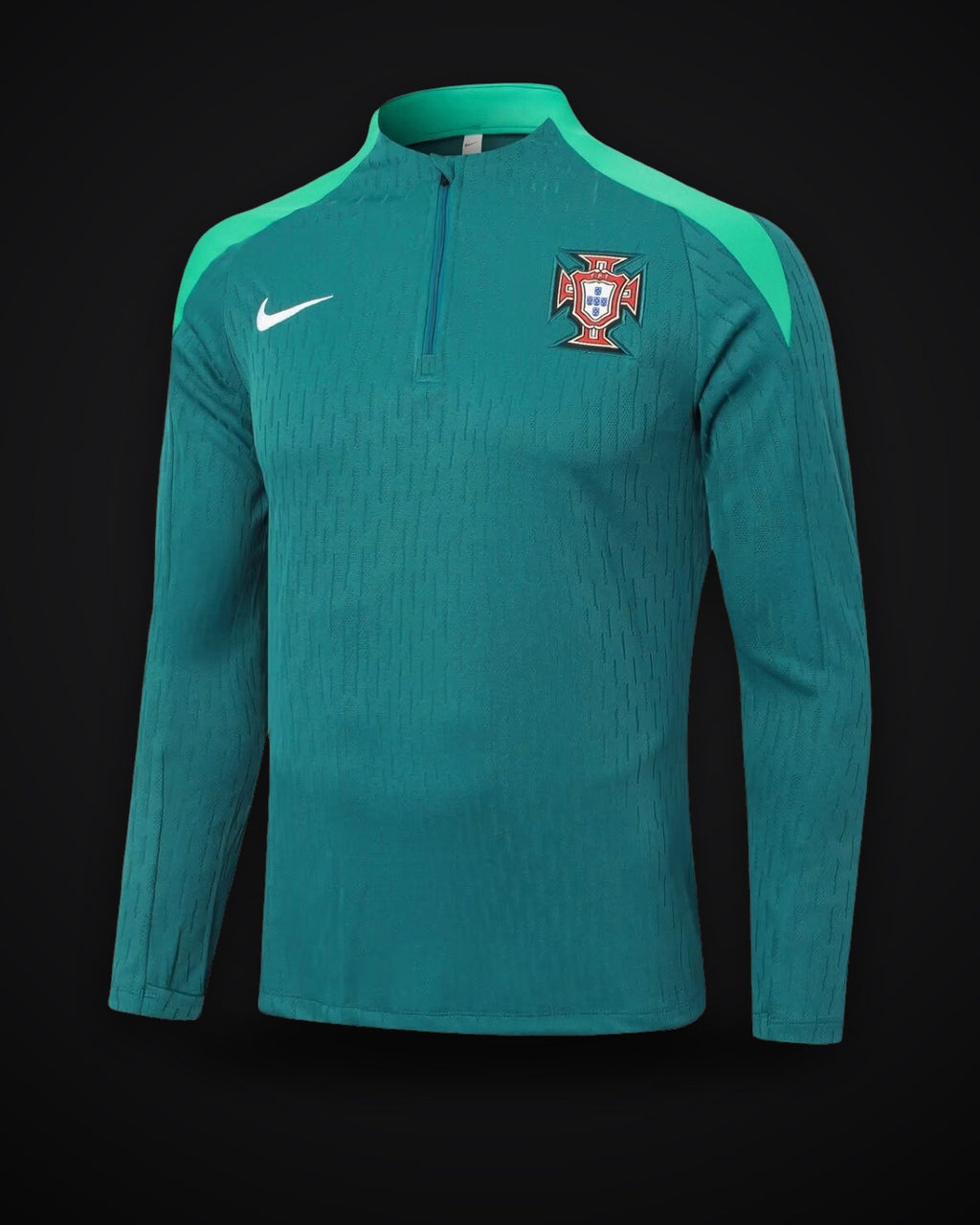2024 Portugal Half-Pull Training Suit Dark Green