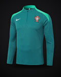 2024 Portugal Half-Pull Training Suit Dark Green