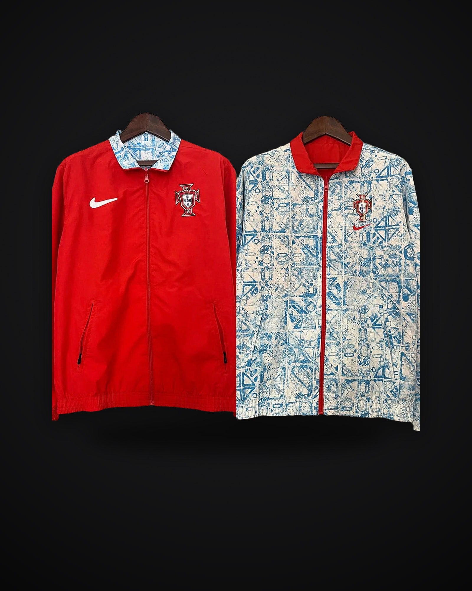 2024 Portugal Reversible Windbreaker (red-white)
