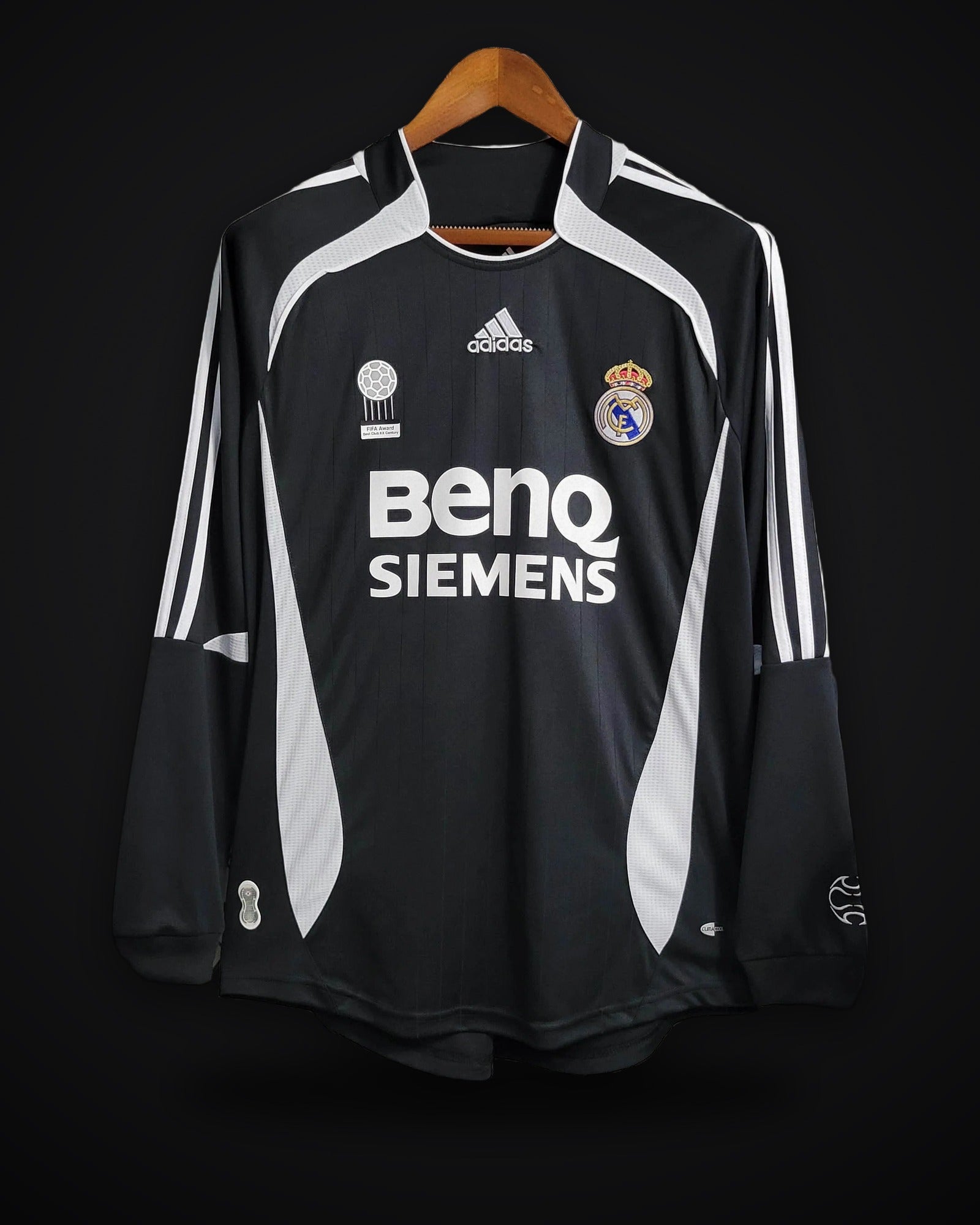 2006/2007 Retro Long Sleeve Real Madrid Away Jersey