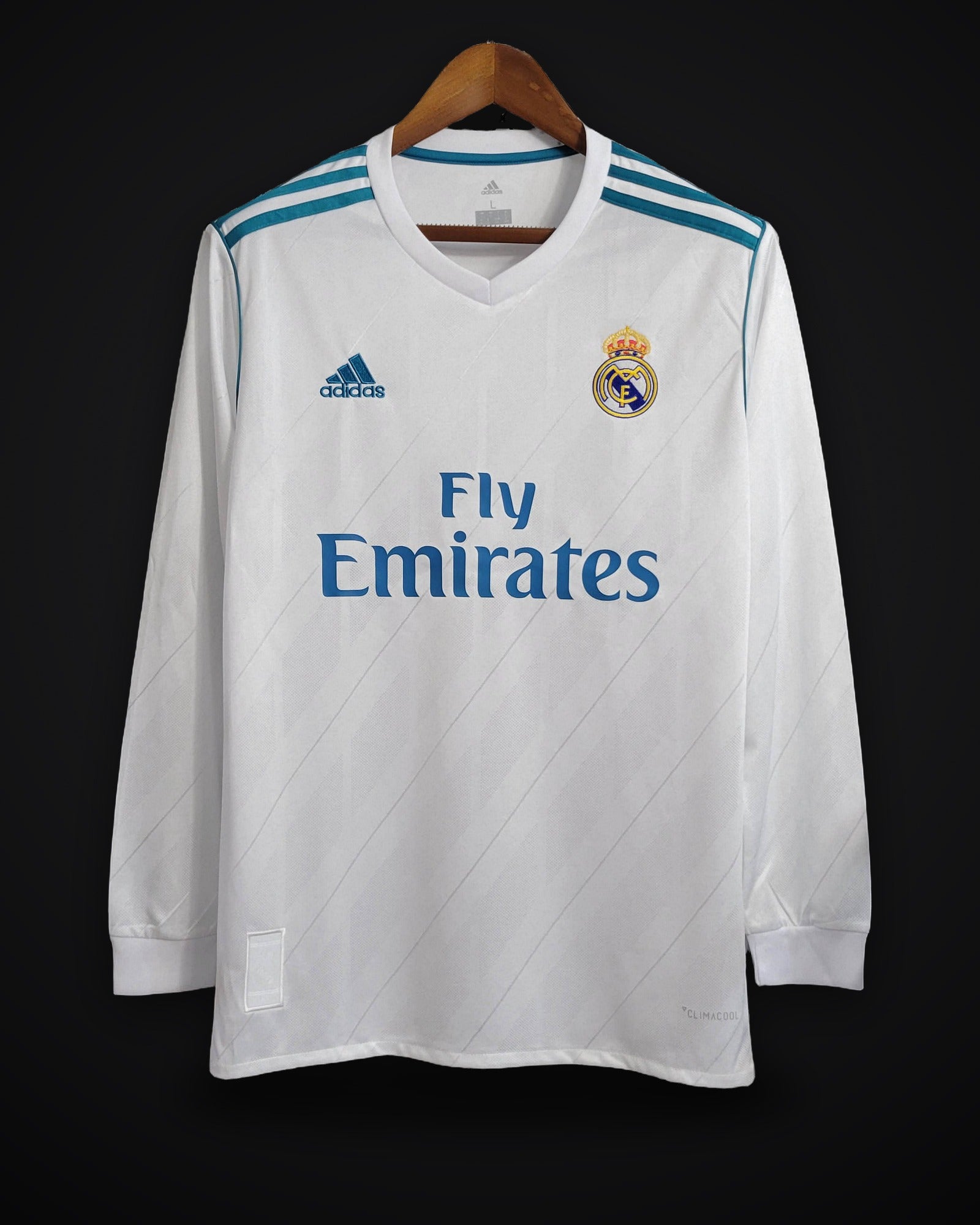 2017/2018 Retro Long Sleeve Real Madrid Home