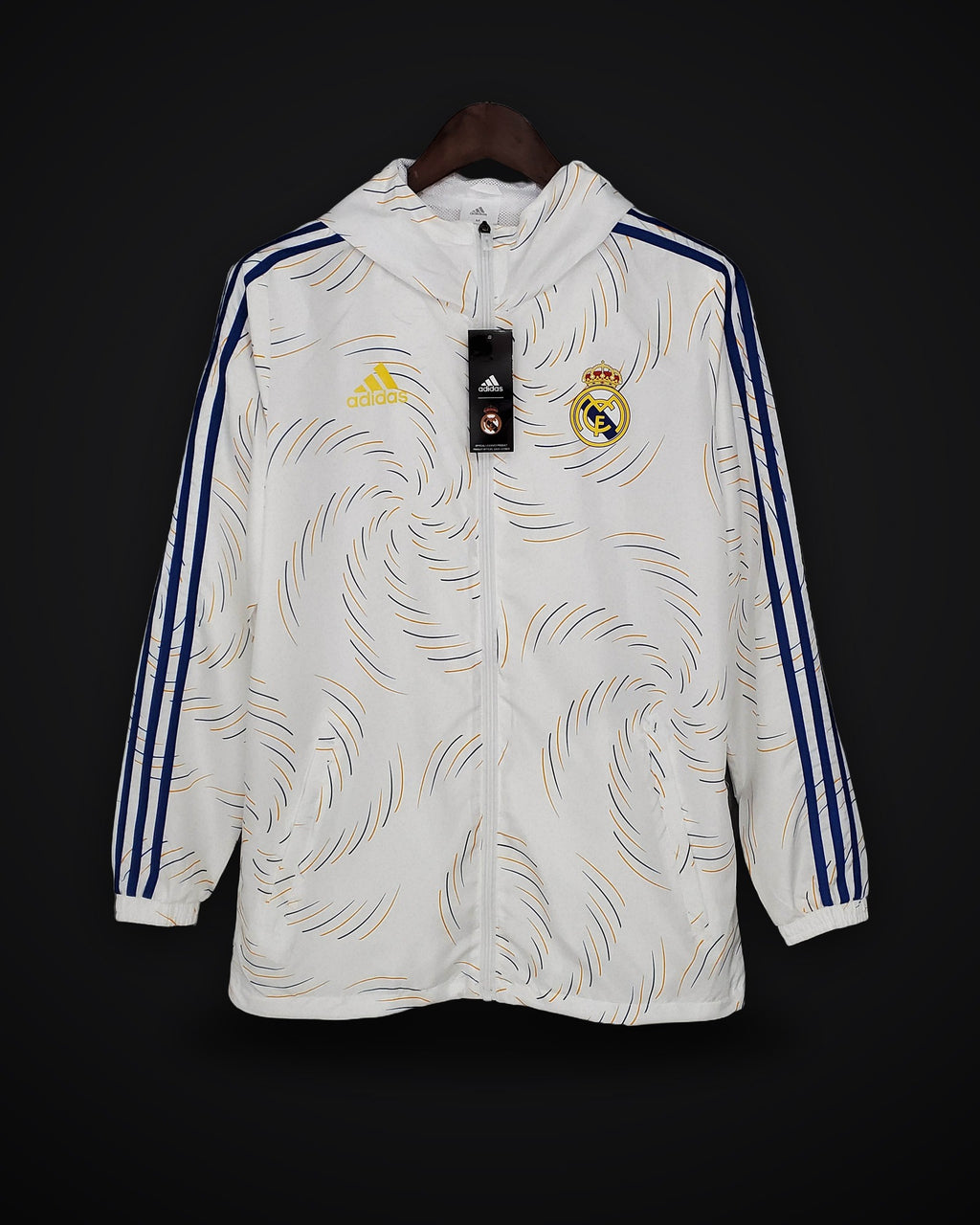 2021/2022 Real Madrid Jersey Windbreaker White(Blue Edge)