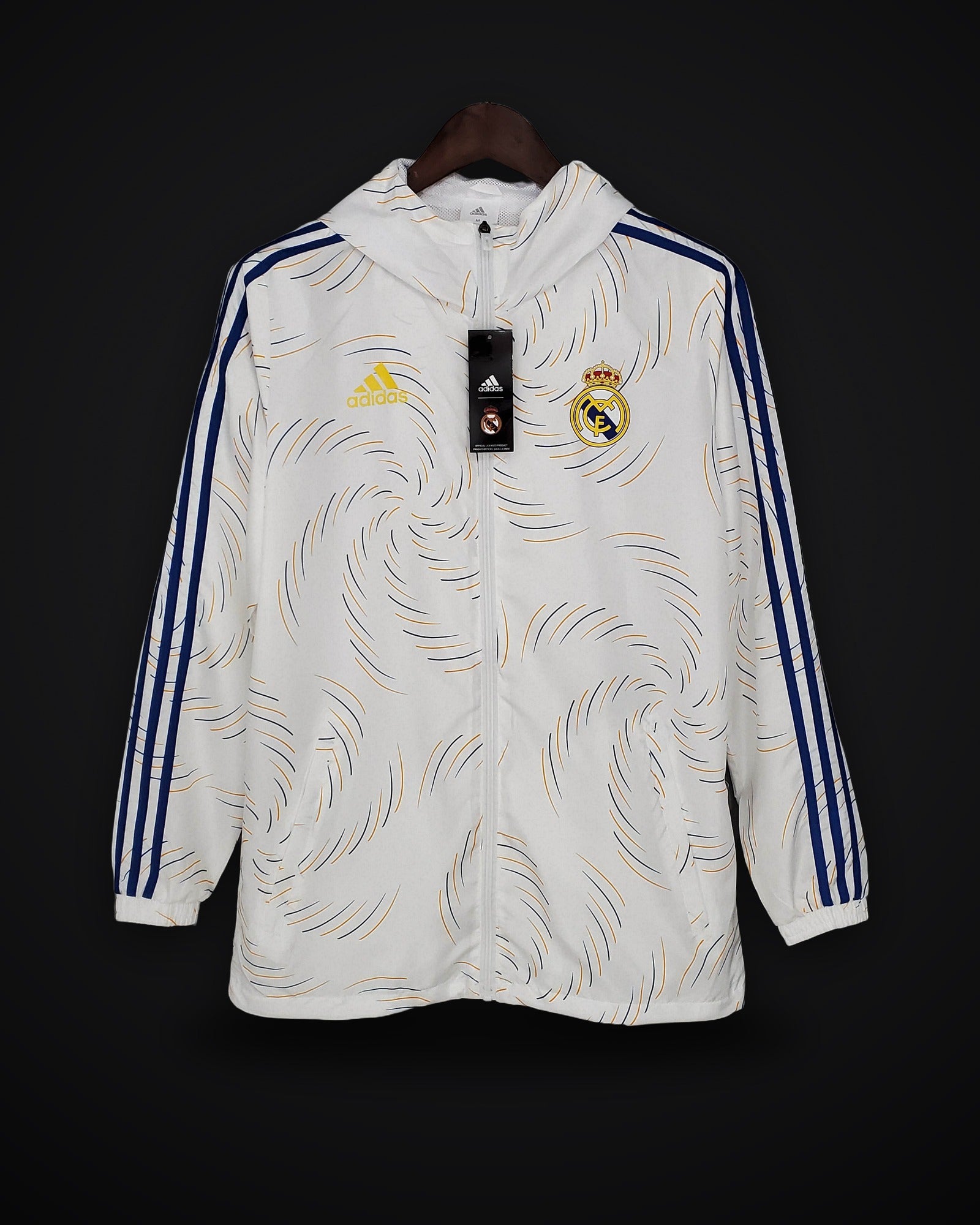 2021/2022 Real Madrid Jersey Windbreaker White(Blue Edge)
