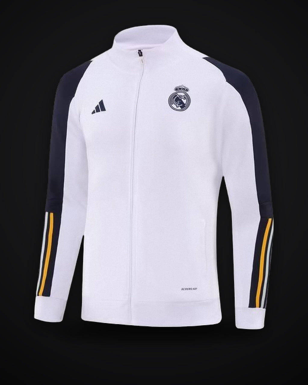 2023/2024 Real Madrid Long Zipped Jacket white