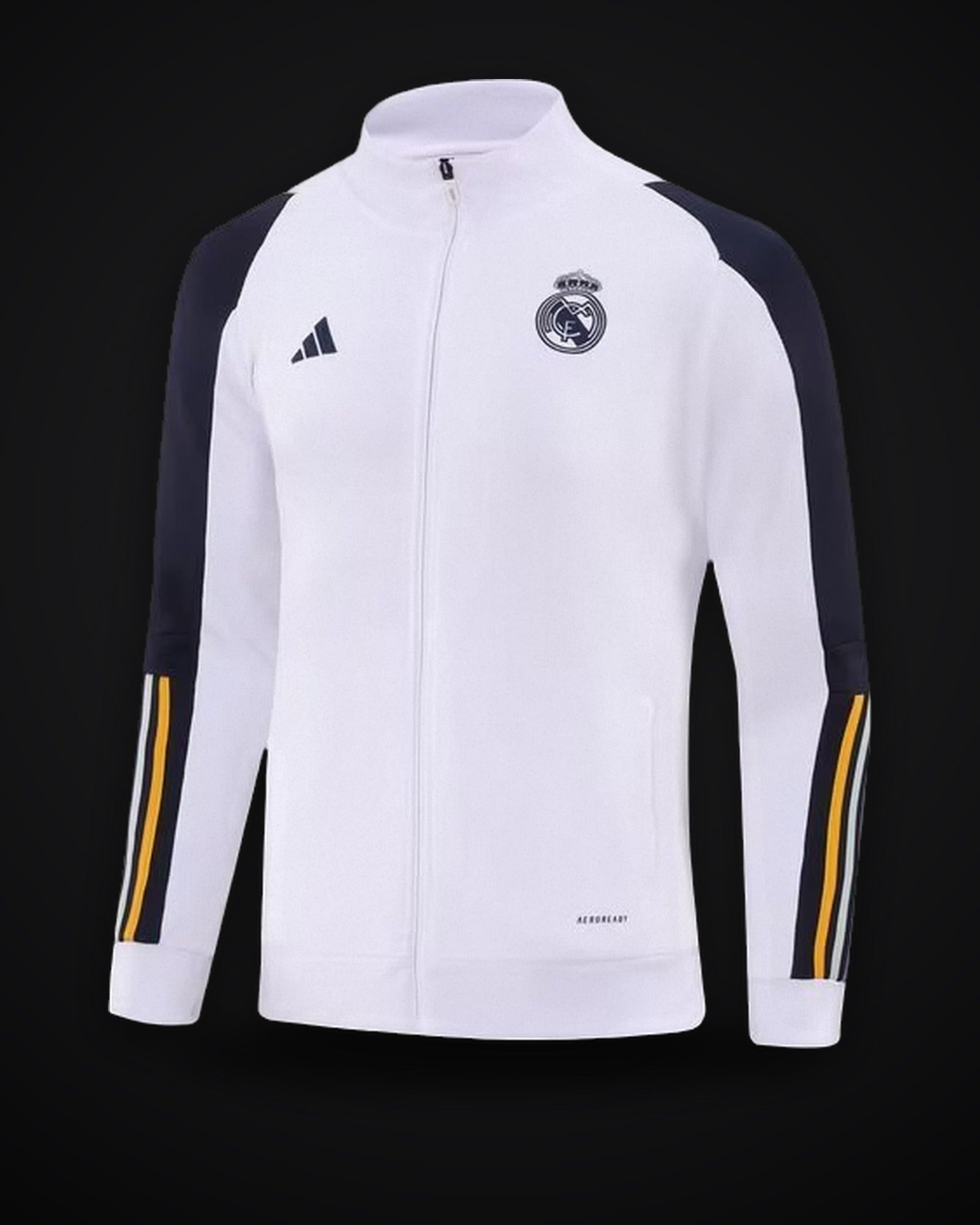 2023/2024 Real Madrid Long Zipped Jacket white