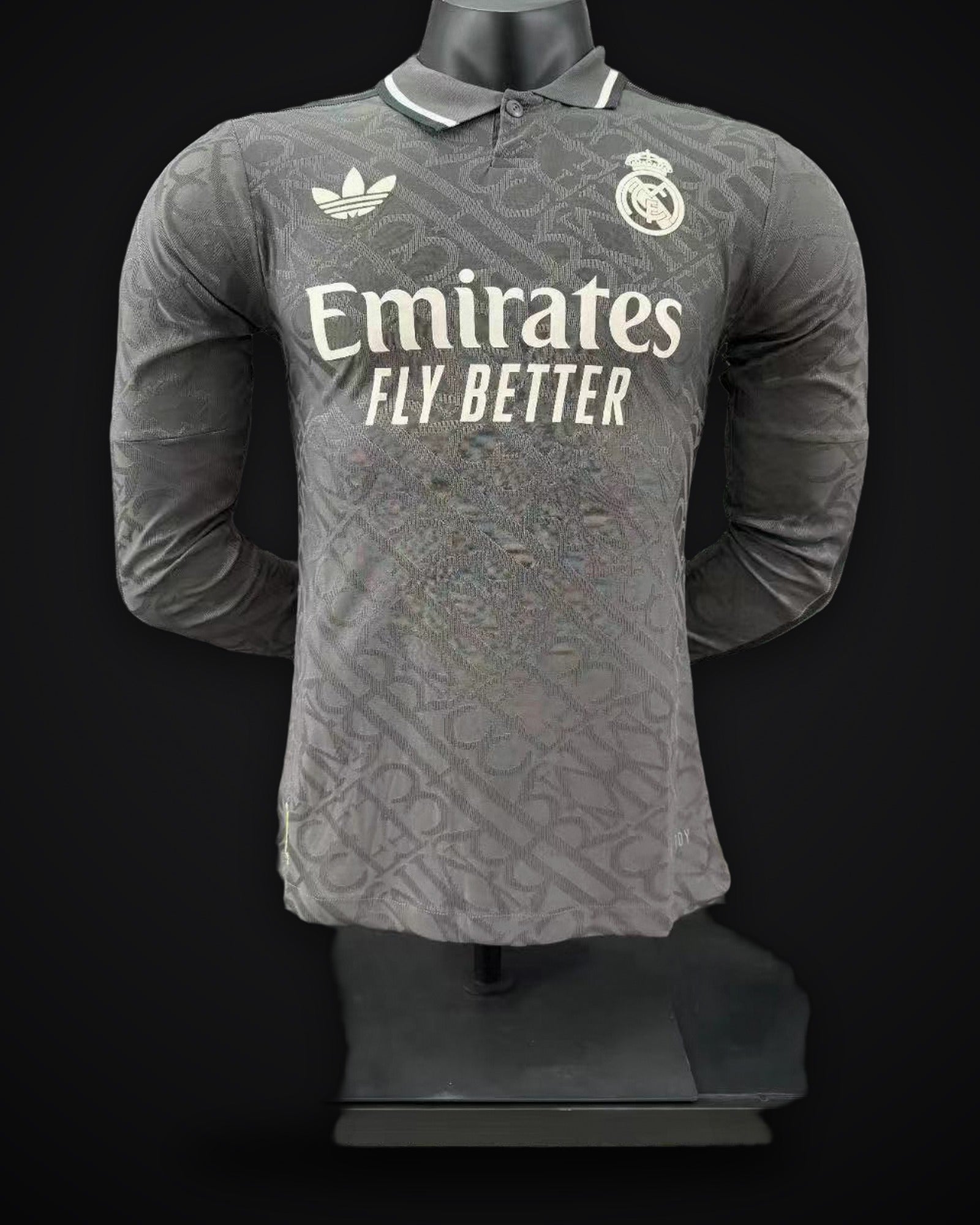 2024/2025 Player Version Real Madrid Third Away Long Sleeve Jersey