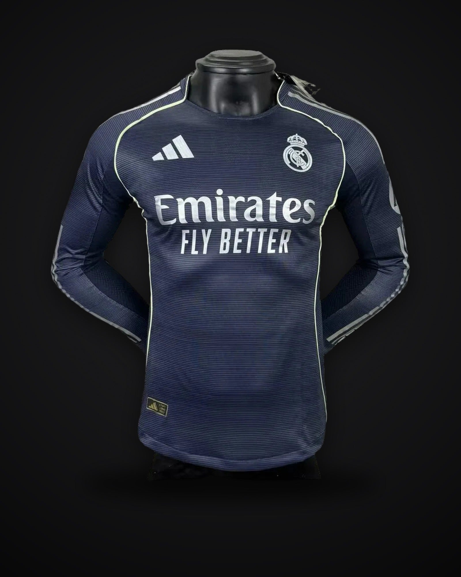 2025/2026 Player Version Real Madrid Away Long Sleeve Jersey