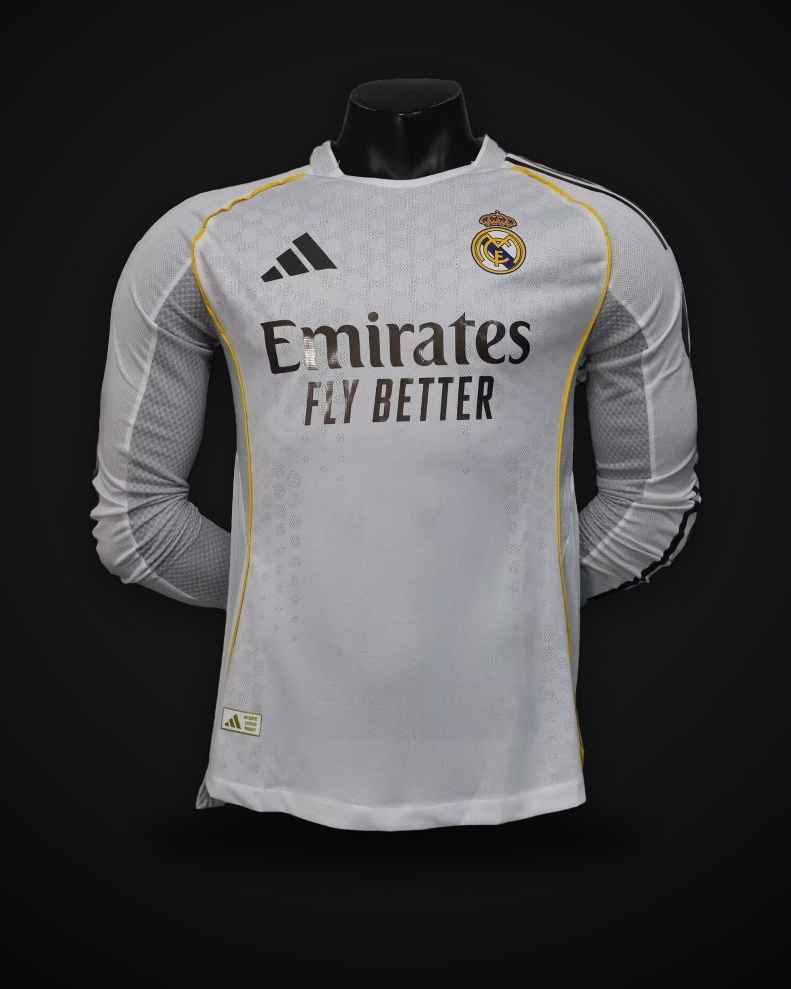 2025/2026 Long Sleeve Player Version Real Madrid Home