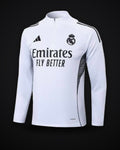 2025-2026 Real Madrid White Half-Pull Training Suit