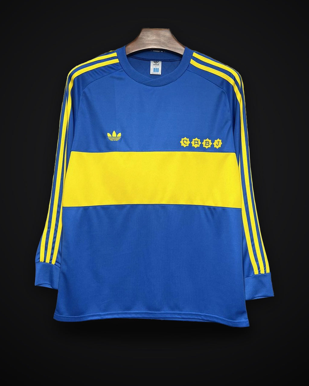 1981 Retro Boca Juniors Home Long Sleeves