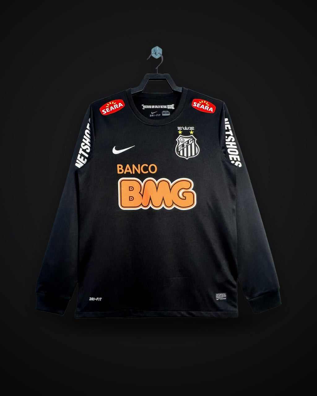 2012/2013 Retro Long Sleeve Santos Away