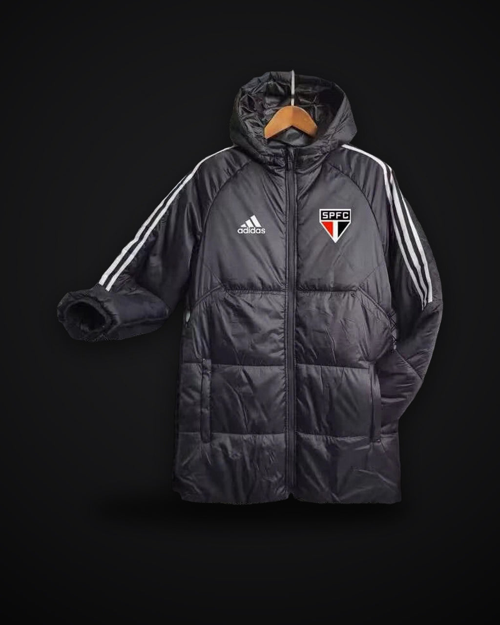 2024/2025 São Paulo Black-White Edge Soccer Long Cotton jacket
