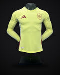 2024-2025 Player Version Spain Away Long Sleeve Soccer Shirt