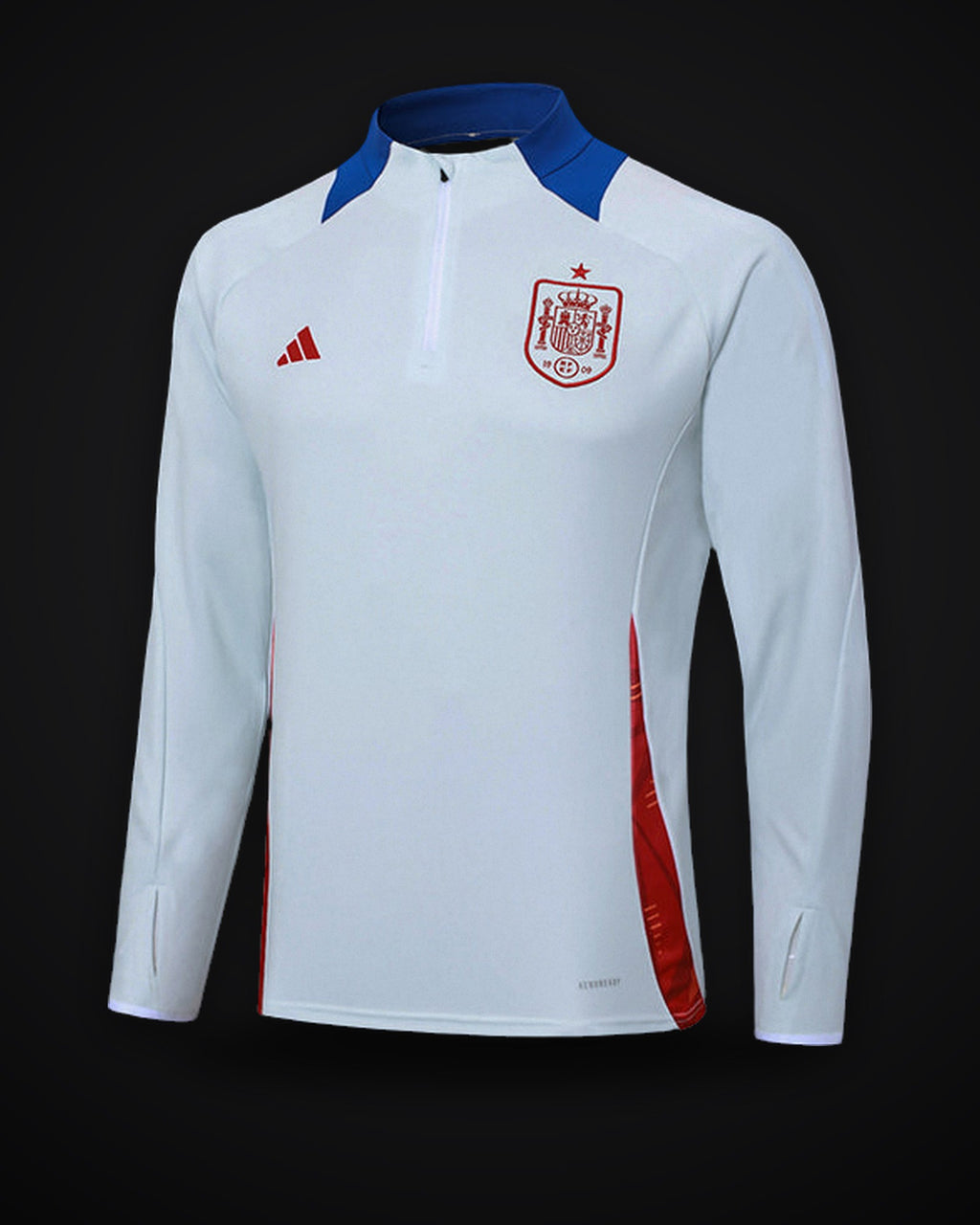 2024-2025 Spain Half-Pull Training Suit Baby Blue