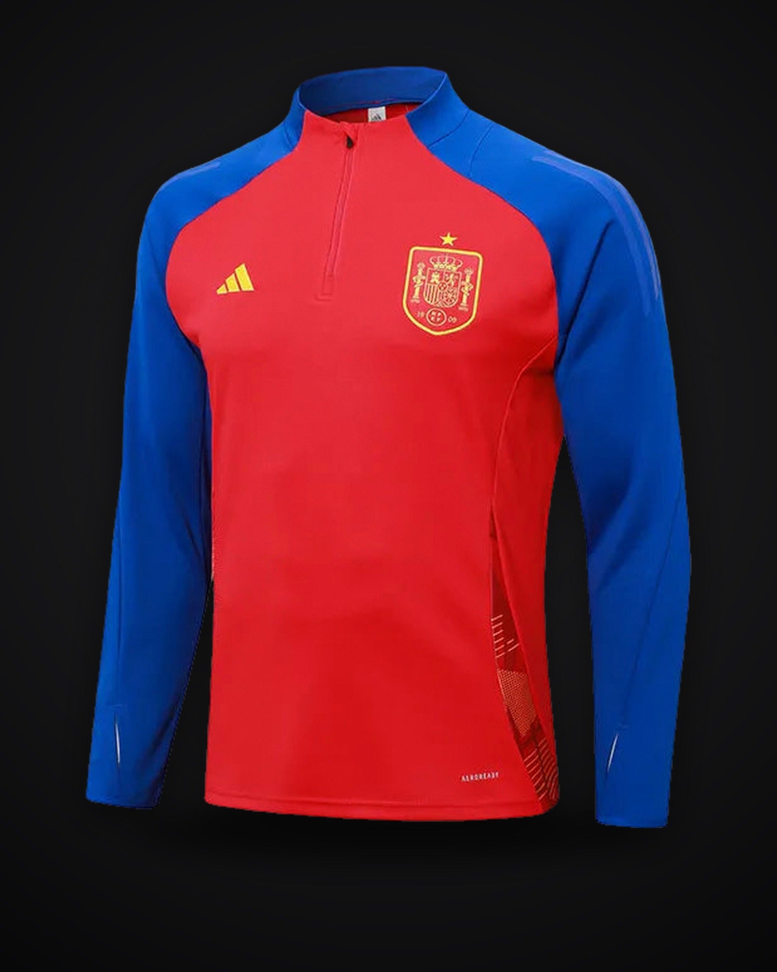 2024-2025 Spain Half-Pull Training Suit Red