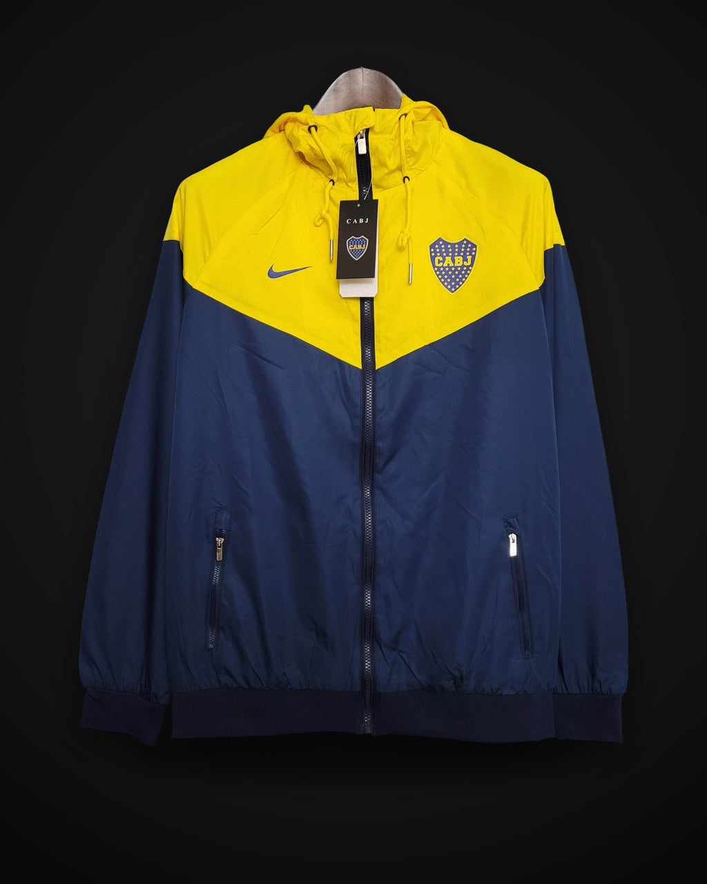 2021 Windbreaker Blue-Yellow Boca Juniors Jersey